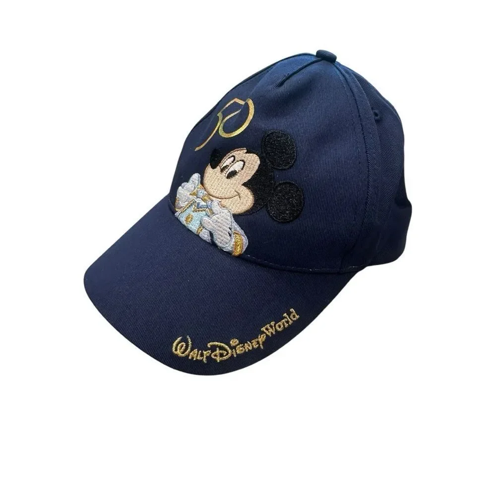 Disney Navy and Gold Mickey Mouse 50th Anniversary Kids Hat